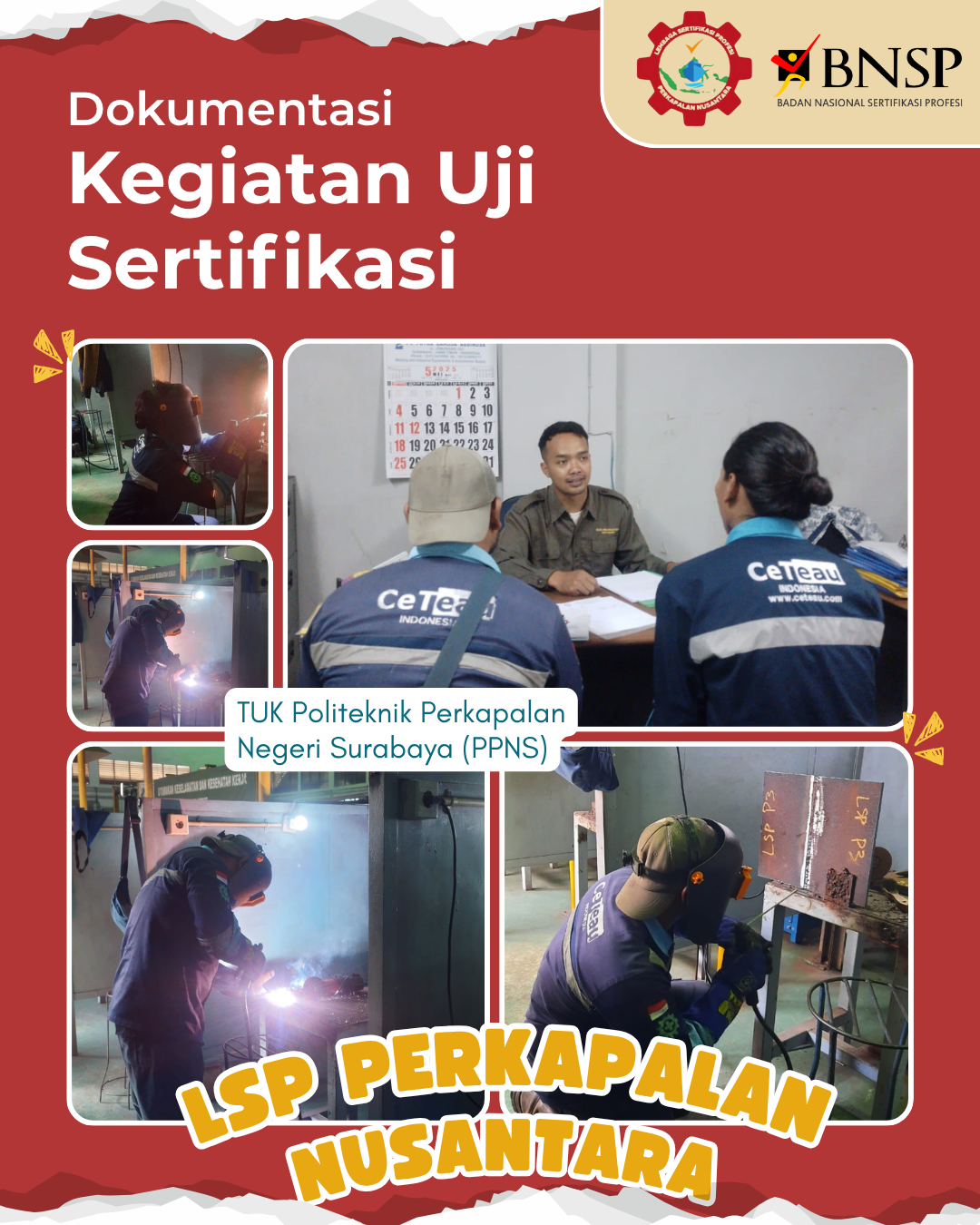Uji Sertifikasi Okupasi Plate Welder